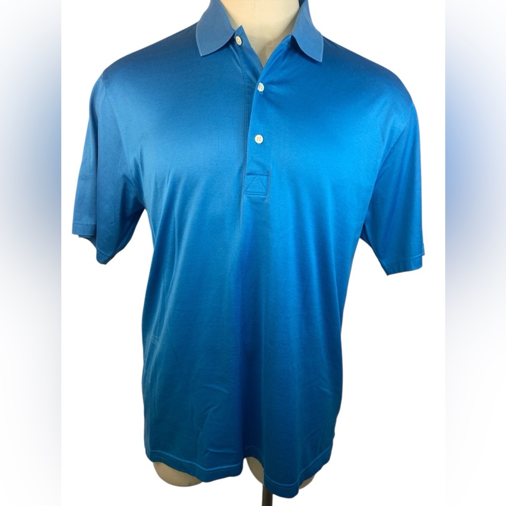 Greg Norman Collection Vibrant Blue Polo/Golf Shirt Men’s Large